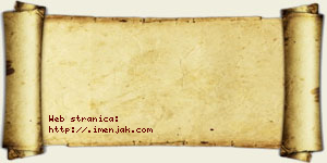 Jovana Zebić vizit kartica